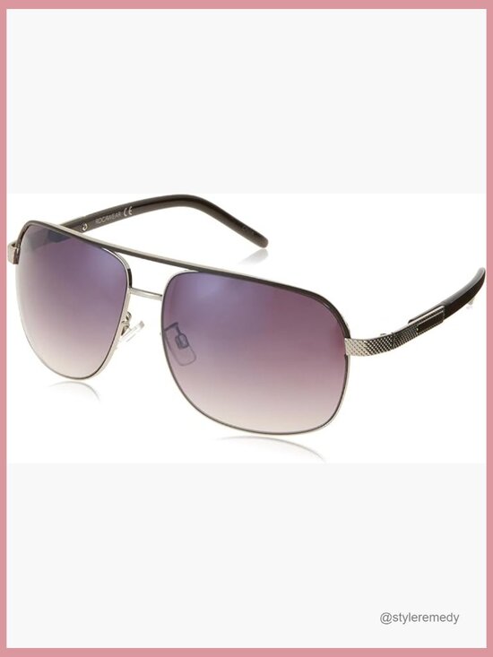 Metal Shield Sunglasses with UV Protection, Adjustable Nose Pads